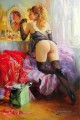 Hübsche Frau KR 013 Impressionist nackt